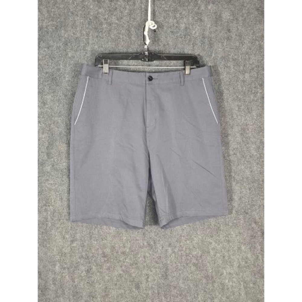 Adidas Climalite Mens Gray Golf Shorts Size 34 AE7002 Activewear‎ Piping Casual